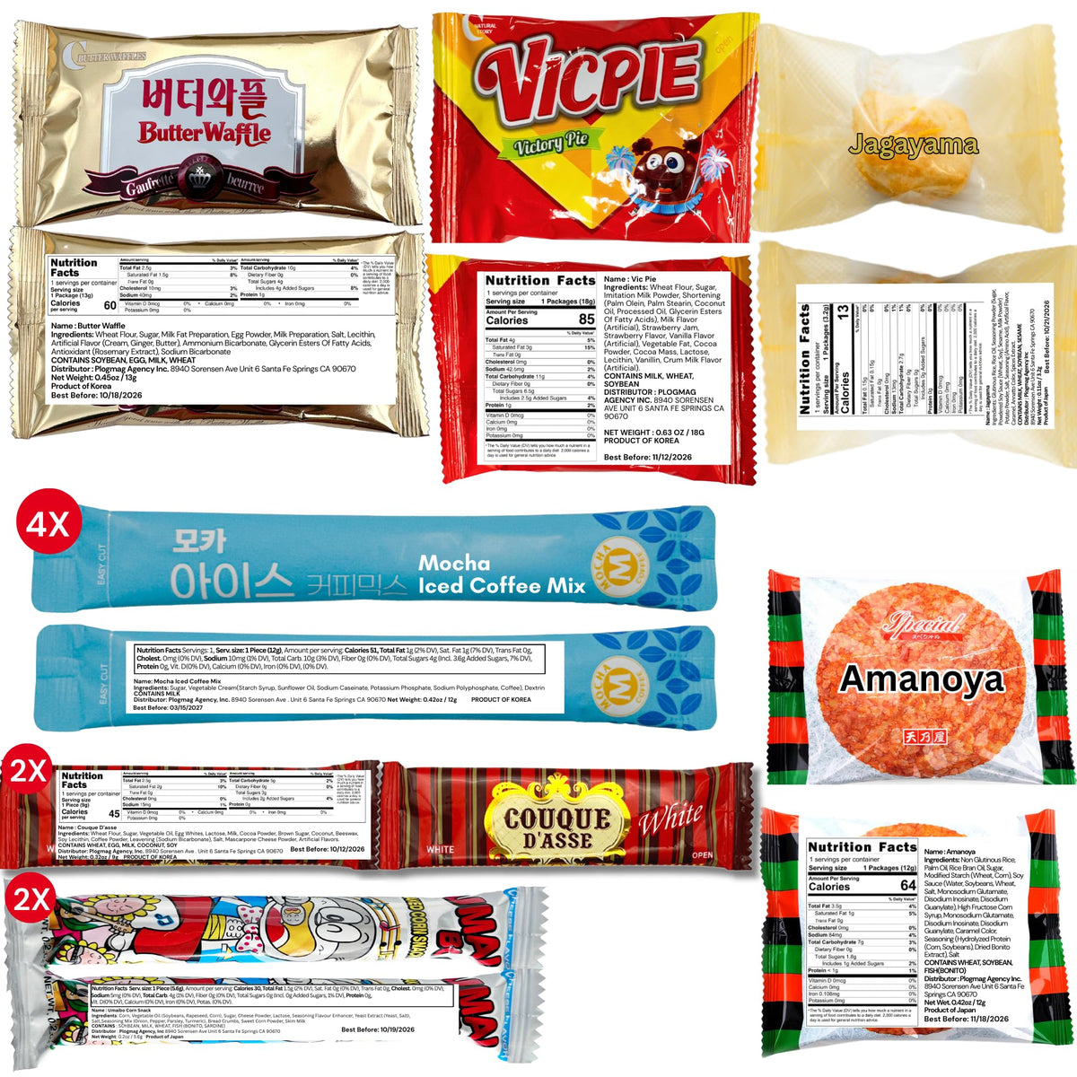 UNHA'S ASIAN SNACK BOX office-desk-snacks for meetings and breaks