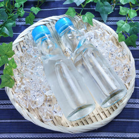 UNHA'S Ramune Lychee bottle with exotic aroma and bubbly sweetness.