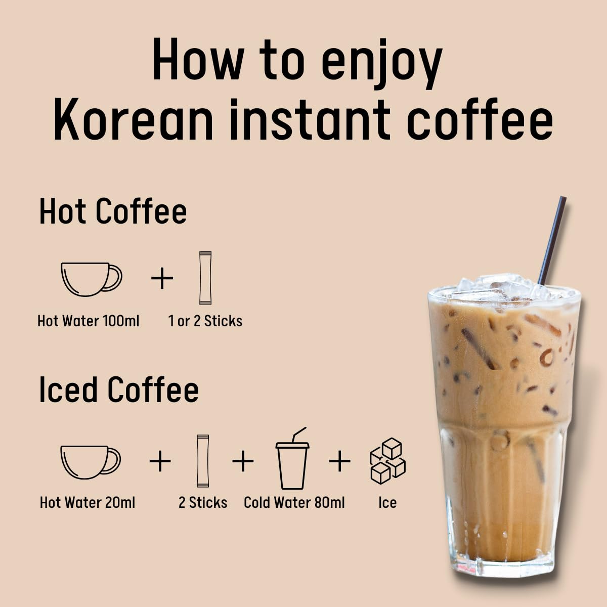 Single-serve sticks from UNHA'S Asian Snack Box for on-the-go coffee