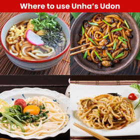 UNHA'S ASIAN SNACK BOX udon noodles ingredients signal premium quality and simple prep.