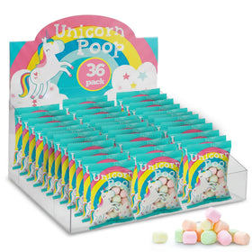 Unicornucopia Unicorn Poop Candy 36-pack, colorful treats ideal for party favors.