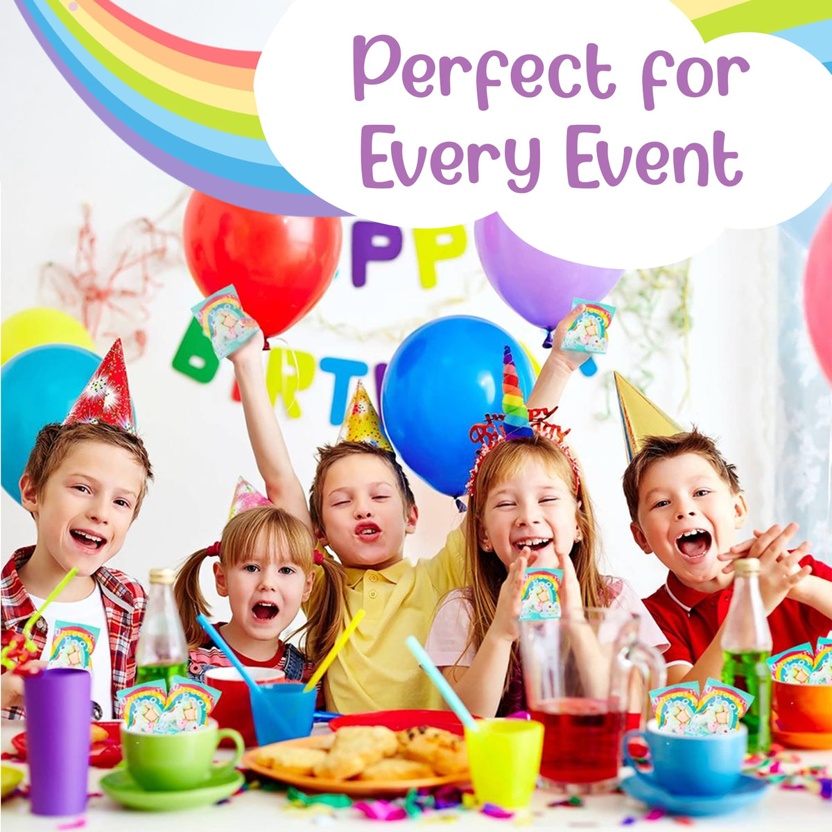 Unicornucopia Unicorn Poop Candy adds colorful sweets to any party table.