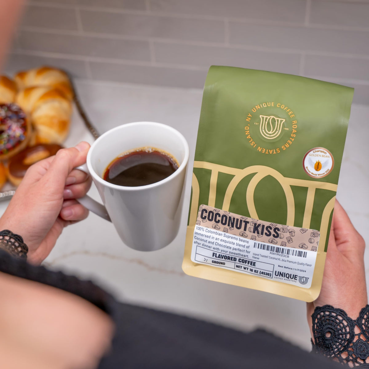 Unique Coffee Roasters Flavored Coconut Kiss line highlights gourmet options