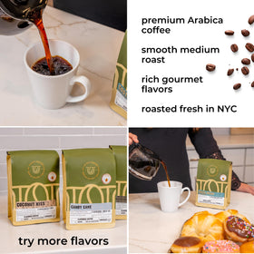 Unique Coffee Roasters Island Toasted Coconut Kiss Arabica beans ready for grinding
