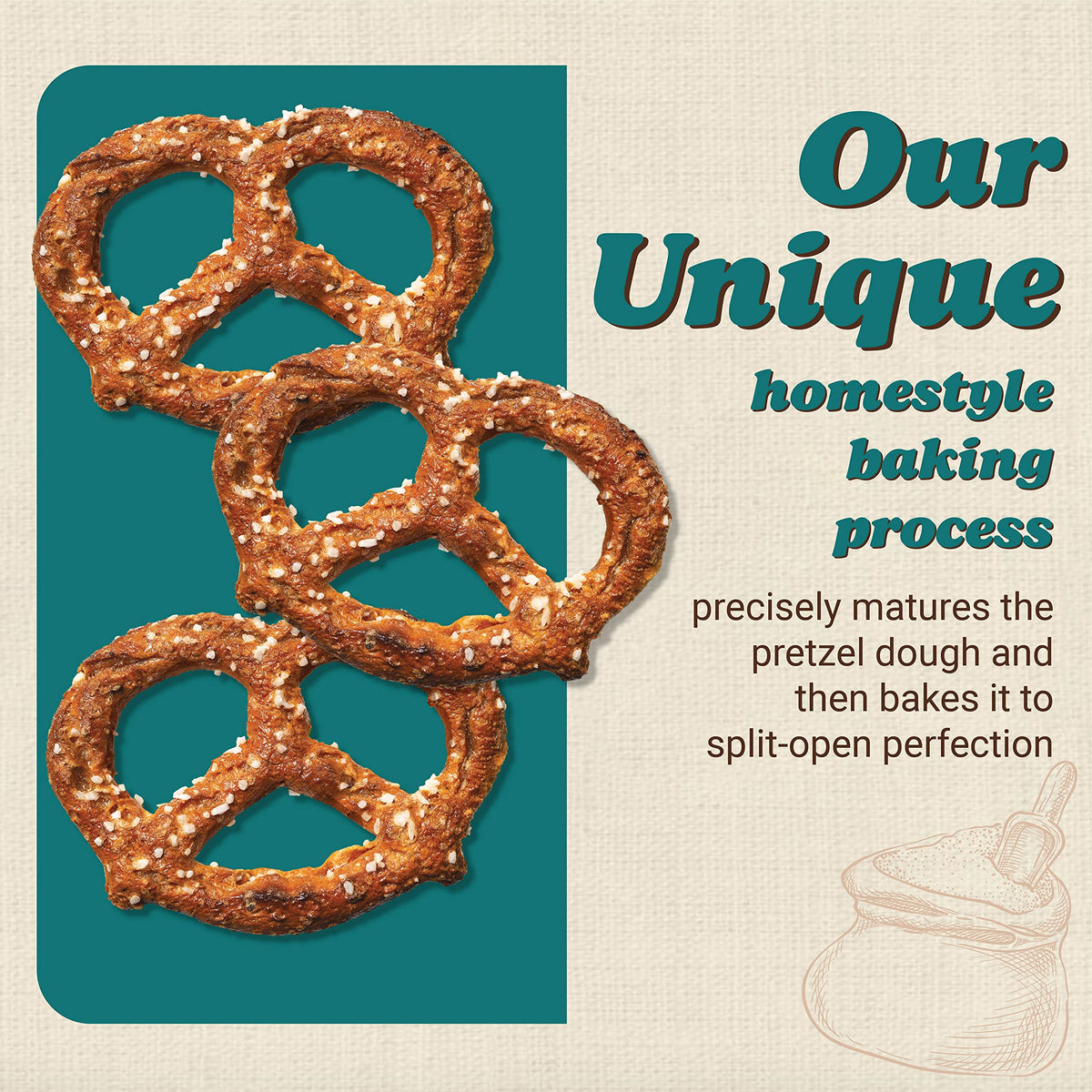 Serving plate featuring Unique Snacks Multi-Grain Splits for a party
