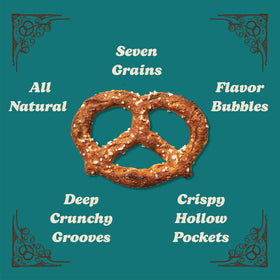 Close-up of seven grains in Unique Snacks Splits for a wholesome non-GMO snack