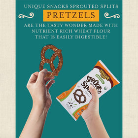 Unique Snacks Sprouted Splits Pretzels Kosher certification seal