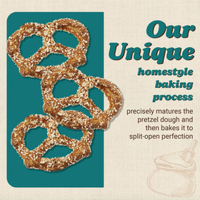 Unique Snacks Extra Salt Splits Pretzels salt-kick—bold flavor for movie nights