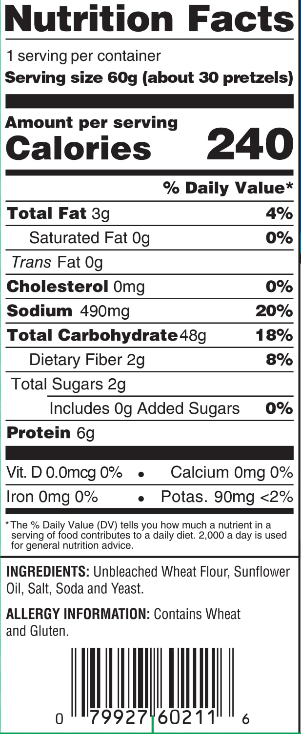 Unique Snacks Original Pretzel Shells 2oz bag—light hollow shells with a savory kick