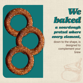 Unique Snacks OU Kosher lactose-free pretzels showcased as a snack option.