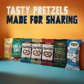 Unique Snacks Sprouted Splits Pretzels serving ideas for party or movie night.