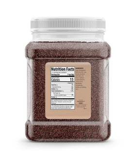 Unpretentious Chocolate Sprinkles closeup shows vibrant colors for eye-catching toppings