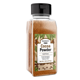 Unpretentious Cocoa Powder shaker jar for easy, mess-free baking.