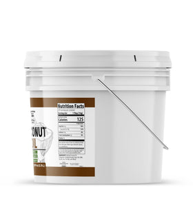 Unpretentious Coconut Oil pour spout enables easy dispensing in cooking and baking.