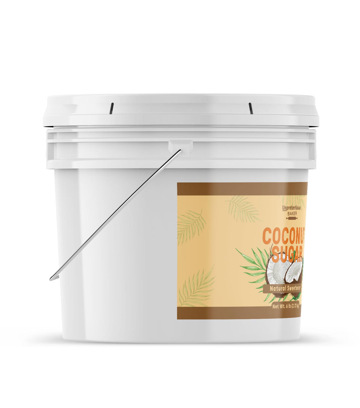 Unpretentious Coconut Sugar with a measuring scoop for precise sweetening.
