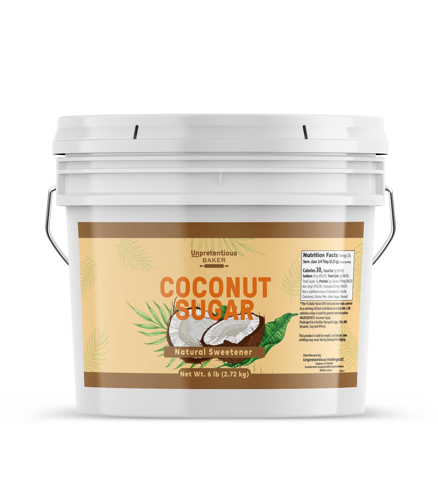Unpretentious Coconut Sugar packaging, a natural sweetener for daily use.
