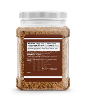 Unpretentious dark brown sugar granules closeup showing deep color and texture.