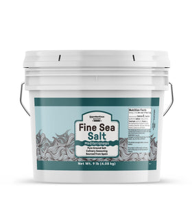 Unpretentious Fine Sea Salt 1 Gallon Bottle with crystals for versatile cooking