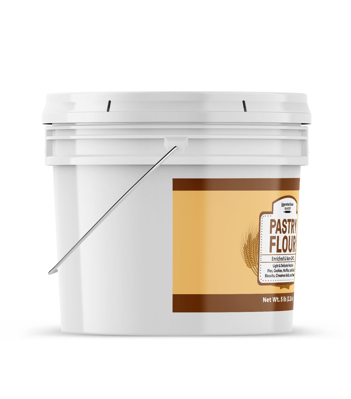 Unpretentious Pastry Flour in a dough bowl for versatile baking.