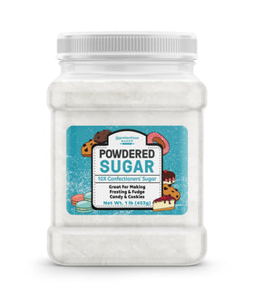 Unpretentious powdered sugar bag ideal for baking and pantry use
