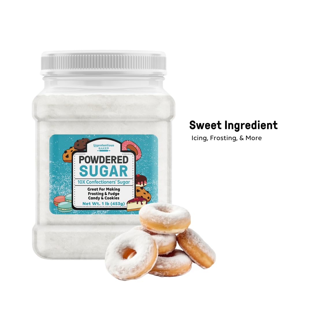 Unpretentious powdered sugar for delicate dessert dusting