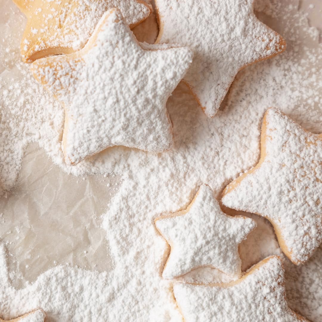Unpretentious powdered sugar in fudge and sweet beverage recipes