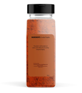 Unpretentious Smoked Paprika jar closeup for pure, versatile seasoning.