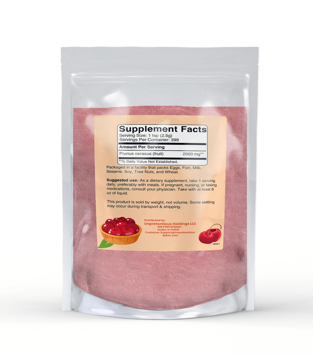 Unpretentious Tart Cherry Powder pour into shaker demonstrates easy mixing for drinks.