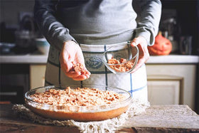 Unpretentious Toffee Bits in brownies deliver chewy bits of caramel flavor.