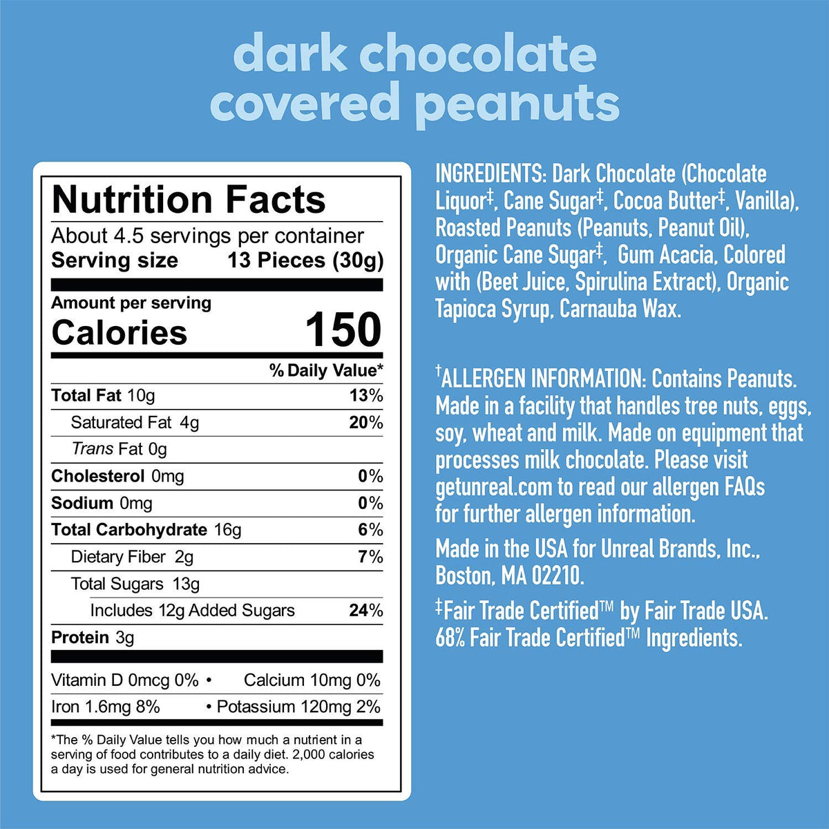 UNREAL Almond Butter Cups bag with rich almond center and chocolate