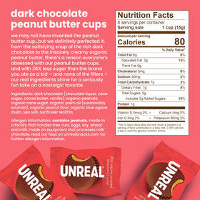 UNREAL dark chocolate peanut gems in the sampler, bold and indulgent.