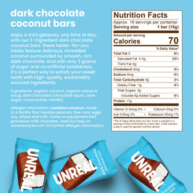UNREAL vegan, gluten-free, fair trade, and non-GMO packaging badge