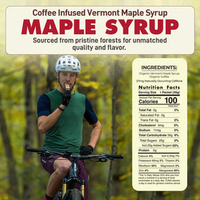 Untapped syrup served in a cup, ready for a post-run pick-me-up.