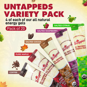 Untapped Energy Gels Raspberry Salted: electrolyte balance for cramp prevention during workouts