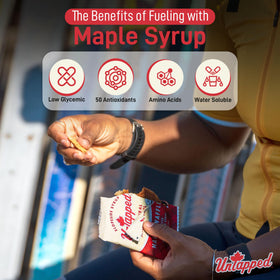 Untapped Maple Waffles with real maple syrup for vegan on-the-go energy.