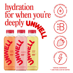 Unwell Hydration twelve-pack box for convenient multi-pack hydration.