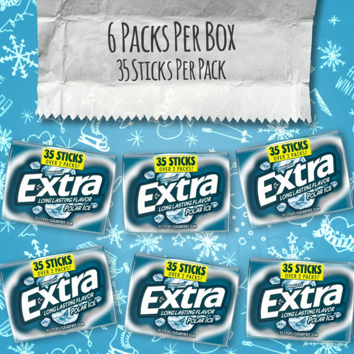 Laiby sugar-free peppermint gum on the go supports a quick fresh breath routine