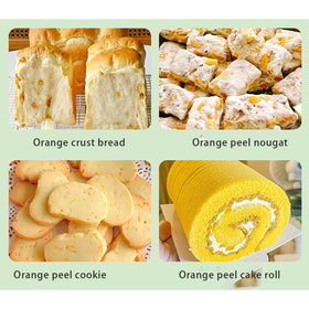 UpBots candied orange peel ding golden shine enhances visual appeal.