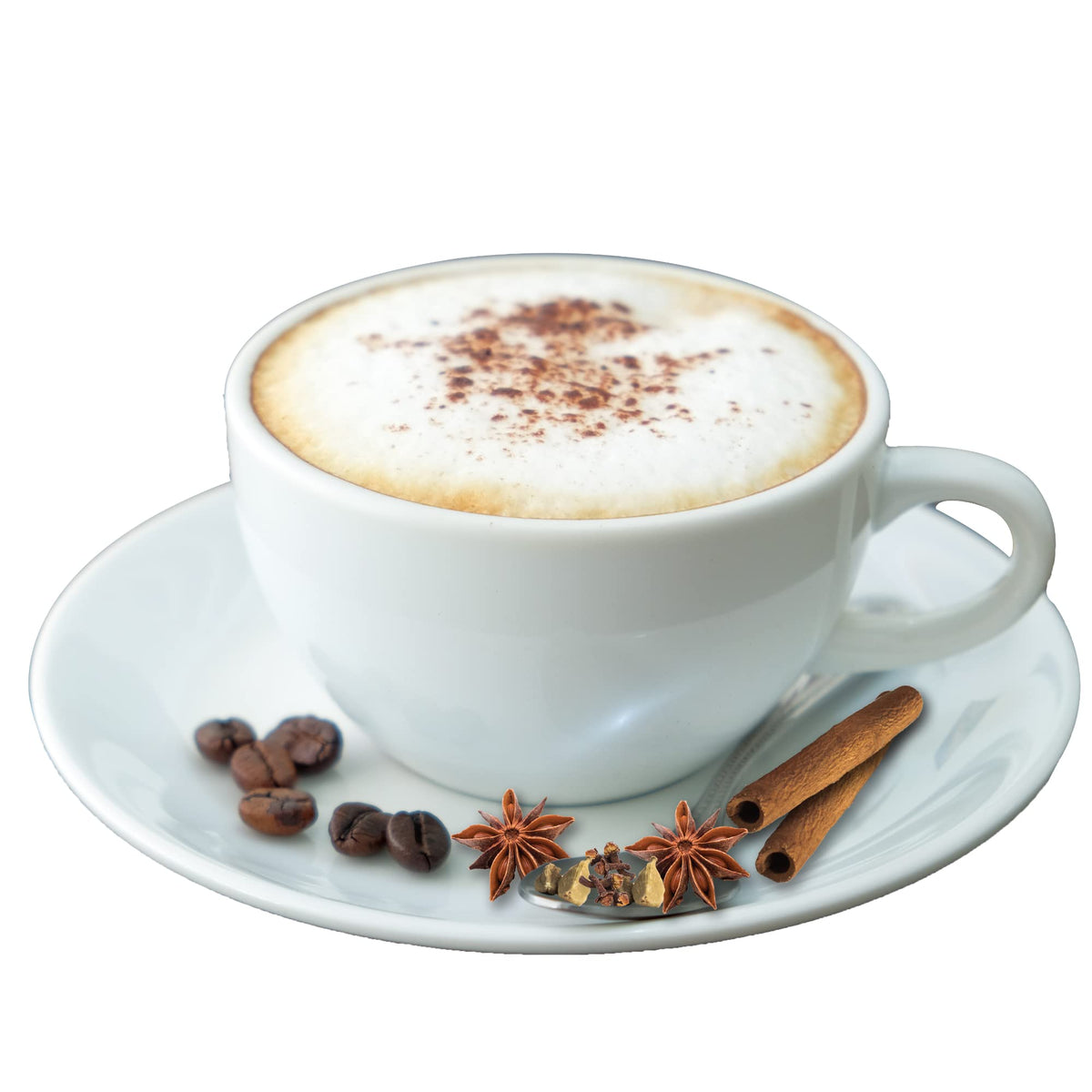 Upouria Chai Syrup pour on latte art at home.