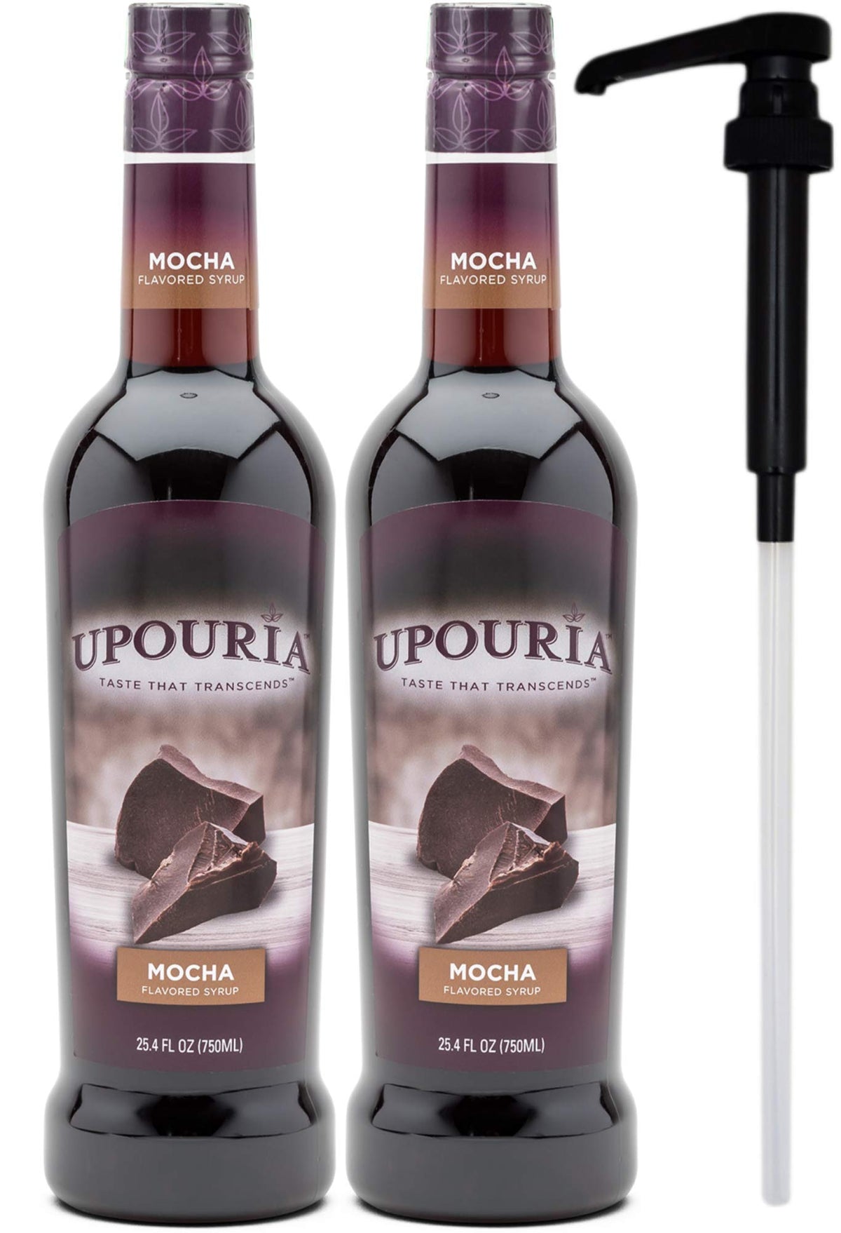 Upouria mocha coffee syrup bottle 750ml pack 2 for versatile home use