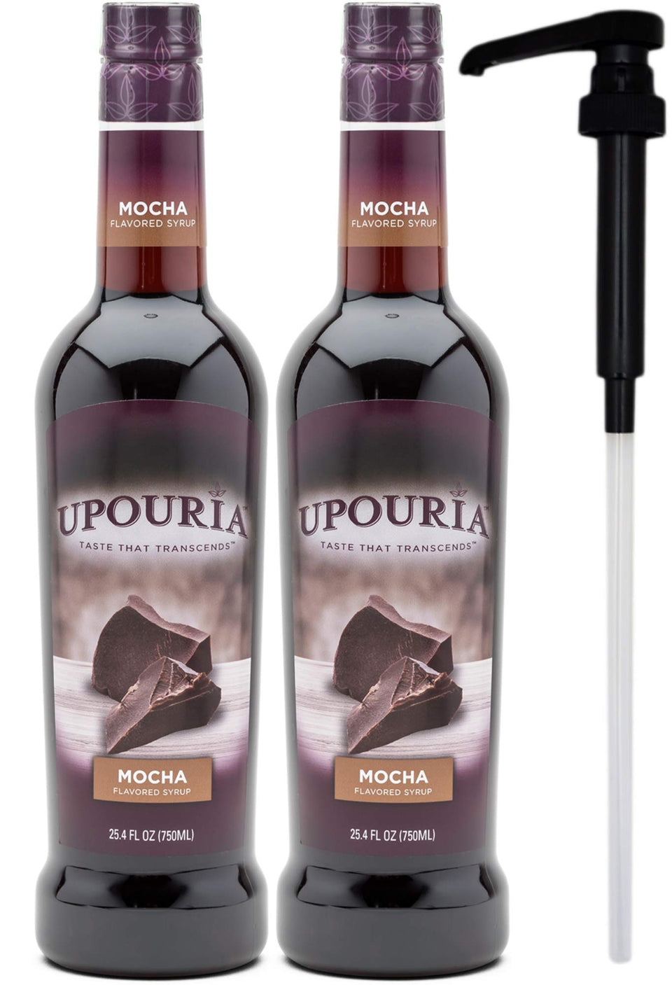 Upouria mocha coffee syrup bottle 750ml pack 2 for versatile home use