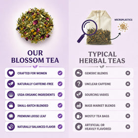 UR Happy Place Hormone Balance tea chaste tree berry supports gentle cycles.
