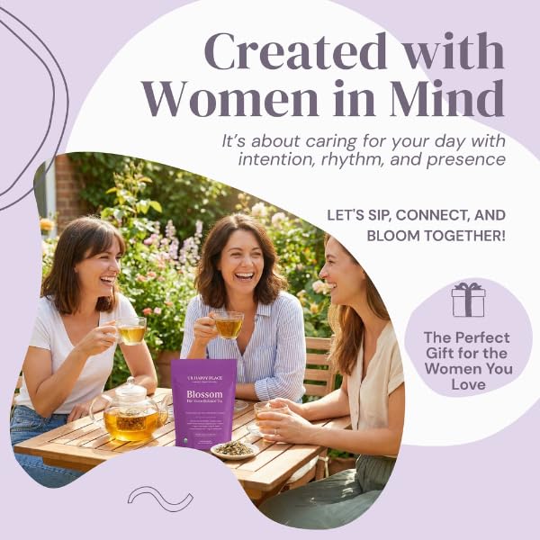 UR Happy Place Hormone Balance tea packaged proudly in the USA.