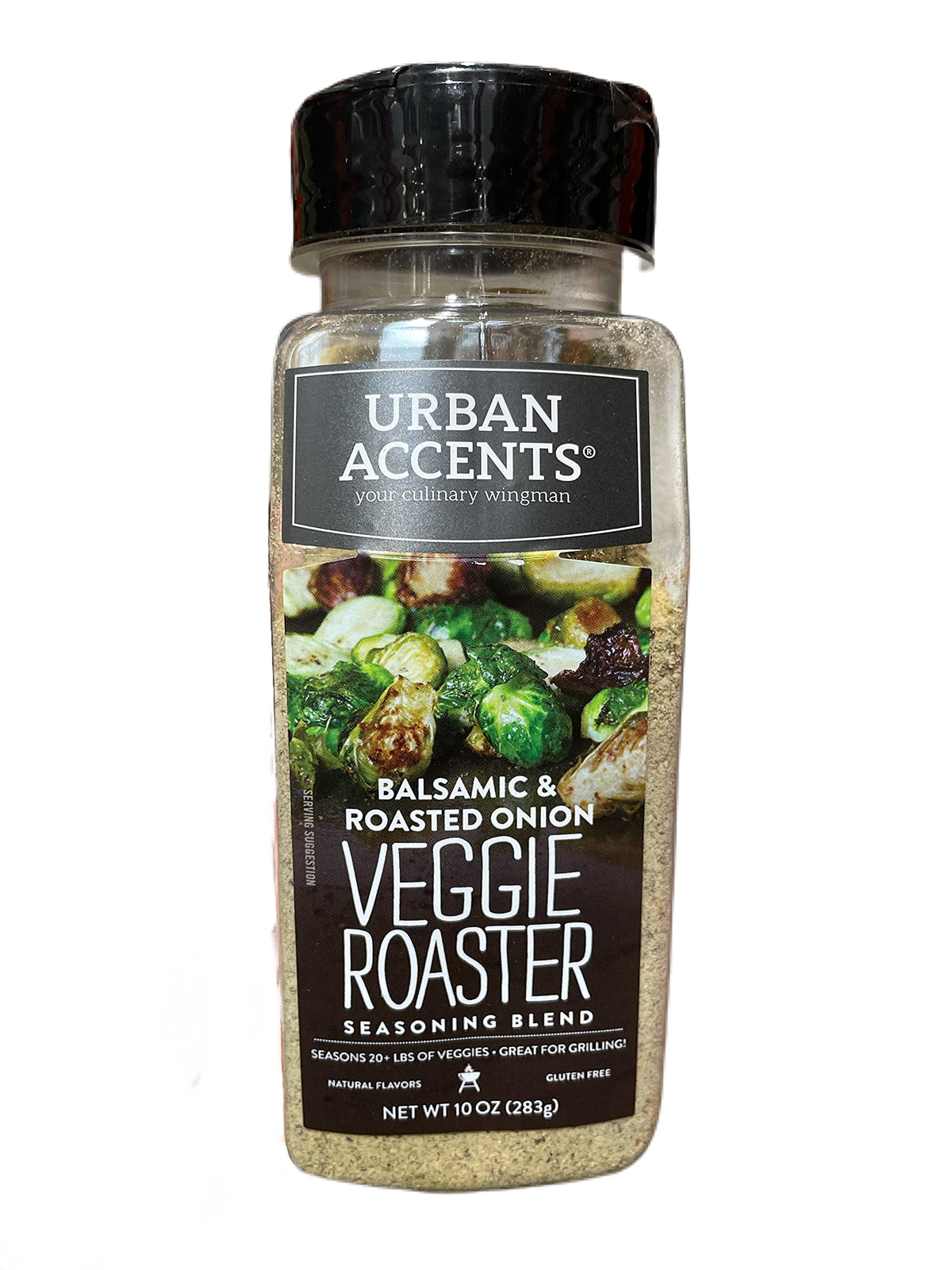 Urban Accents Balsamic Roasted Onion Veggie Roaster jar on countertop for flavorful roasting