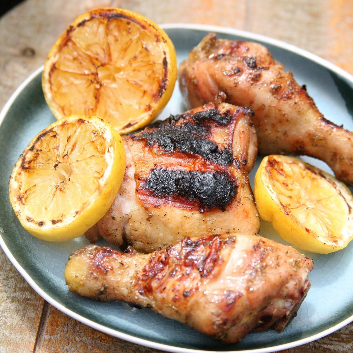 Urban Accents Dryglaze Athenian Herb glaze on poultry adds a balanced finish.