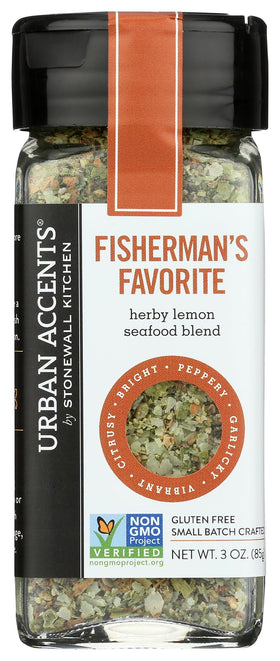 Urban Accents Fisherman Favorite Spice Blend jar ready for seafood seasoning