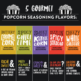 Urban Accents flavor seasonings collection ready to customize movie night snacking.