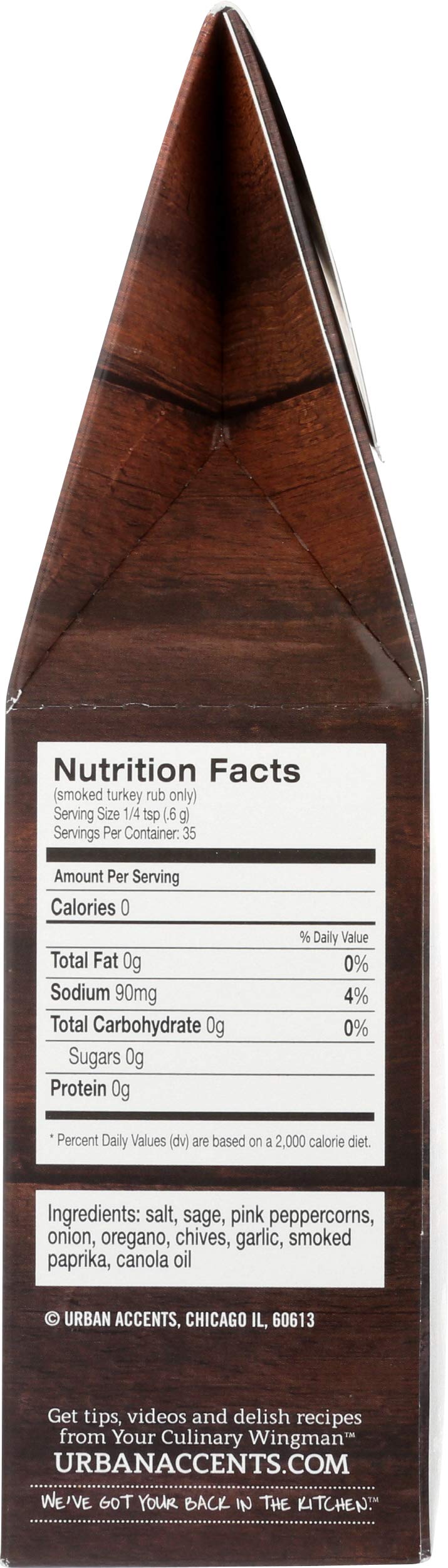 Urban Accents Gourmet Gobbler Non-GMO blend supports clean ingredient choices.