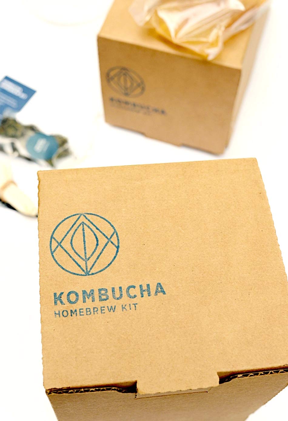 Urban Kitchen Kombucha breathable cover shown on jar to support fermentation
