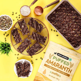 Urban Platter puffed amaranth energy bars provide convenient protein